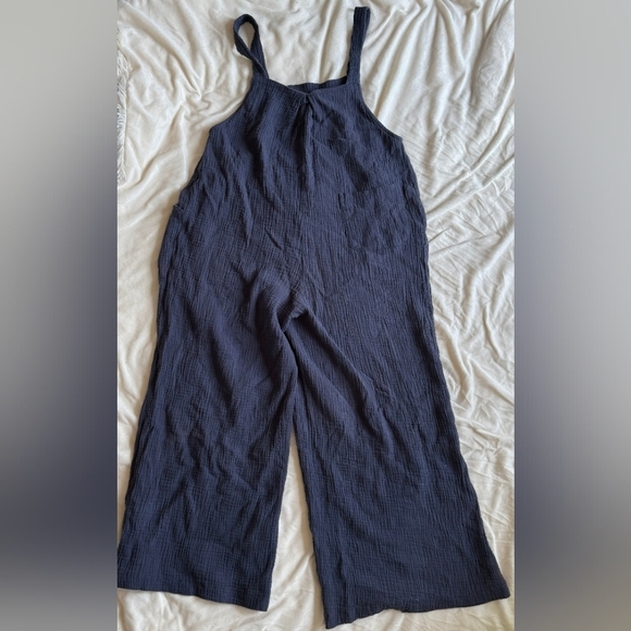 Women's Navy Jumpsuit - Picture 4 of 8